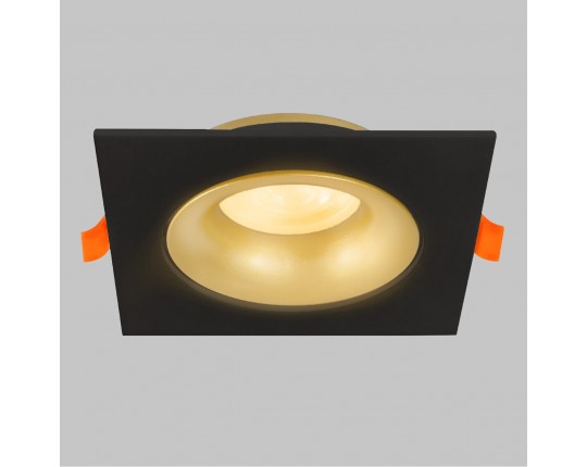 Светильник встраиваемый поворотный GU10 50W Черный/Матовое Золото IL.0029.0010-BMG