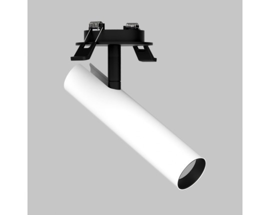 Светильник светодиодный спот 6W потолочный встраиваемый 220V, LED 3000K, Белый+Черный IL.0005.2201-R-WBK