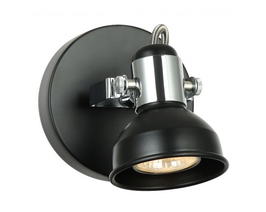 Светильник Спот 1*50Вт GU10 BK+CH SP.031-11-08