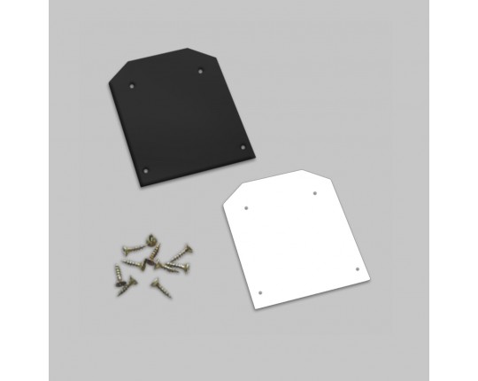 Комплект торцевых заглушек для профиля IL.0050.3400, трековой системы SMART LINE 220В, Черный/Белый IL.0050.3405-BK_WH