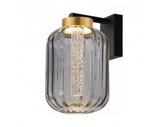 Бра настенное светодиодное 9W, 4000K, плафон серый дым PLW-7077-205-GREY