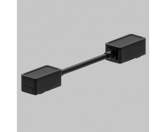 I - соединитель питания для магнитного шинопровода трековой системы UT25 48В, длина 175мм, Черный IL.0007.3010-175-BK