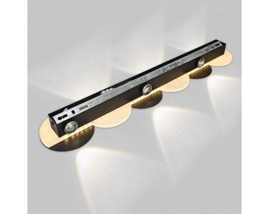 Настенный светильник, LED 6*2W+18W, черный матовый IL.0040.0060-6-MBK