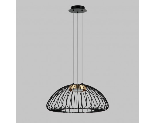 Люстра подвесная, 1*GX53, черный+бронза MD.23104-1-P-BK+BR