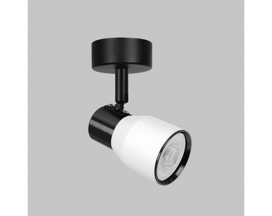 Светильник GU10 1*50W потолочный спот Белый+Черный IL.0005.2801-WBK