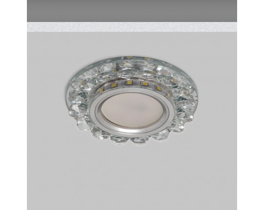 Светильник MR16+LED встраиваемый AL/CLEAR 35Вт+LED 3Вт IL.0026.0303