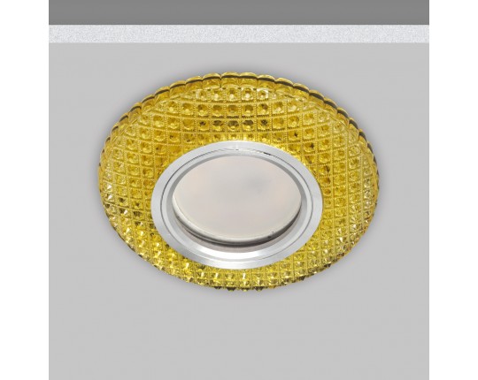 Светильник MR16+LED 3W 4000K встраиваемый ПОЛИКРИСТАЛЛ, G/CLEAR GOLD IL.0027.0403