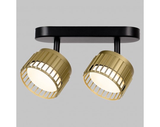 Светильник GX53 2*12W настенно-потолочный спот Черный/Матовое Золото IL.0005.2301-2-BMG
