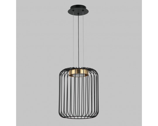 Люстра подвесная, 1*GX53, черный+бронза MD.23106-1-P-BK+BR
