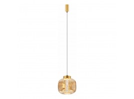 Люстра подвесная светодиодная 9W, 4000K, 210мм, плафон янтарный PLC-7077-210-P-AMBER