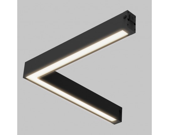 Светильник SMART угловой рассеянного света для трековой системы SMART LINE 220В, 18Вт, Черный IL.0050.6007-18-BK