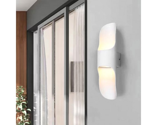 Светильник настенный LED 2*5W 4000K Белый 220V IP54 IL.0014.0008-WH