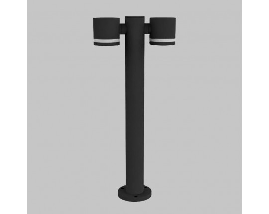 Светильник ландшафтный GX53 2*12W L600мм Черный 220V IP54 IL.0014.0018-2-L600-BK