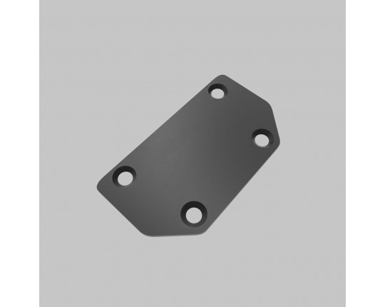 Комплект торцевых заглушек для IL.0007.7001, IL.0007.7002 2шт/уп, трековой системы UT25 48В, Черный IL.0007.7203-BK