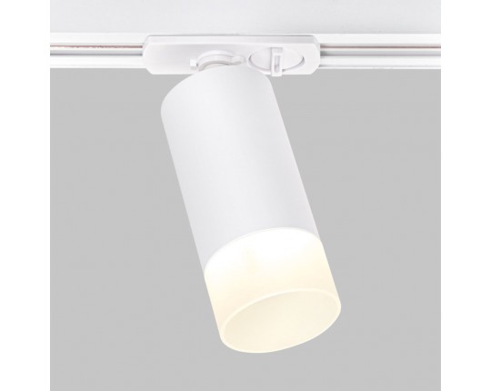 Светильник спот GU10 для трековой системы 1 фазный трек 220В, макс 10Вт, Белый IL.0010.0014 WH