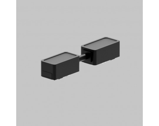 I - соединитель питания для магнитного шинопровода трековой системы UT25 48В, длина 120мм, Черный IL.0007.3010-120-BK