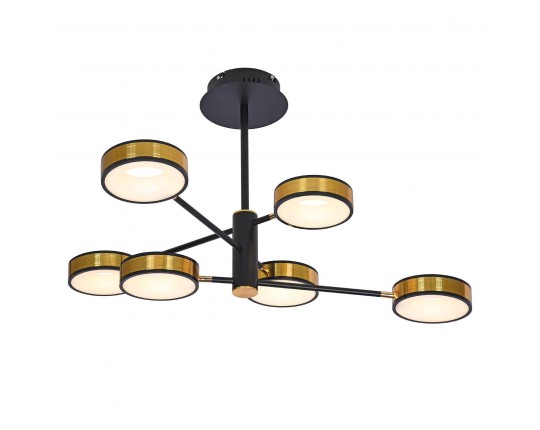 Люстра светодиодная потолочная, 84Вт, пульт ДУ, 3200К+6500К PLC-7049-820