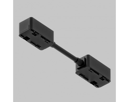 I - соединитель питания для магнитного шинопровода трековой системы UT25 48В, длина 175мм, Черный IL.0007.3010-175-BK