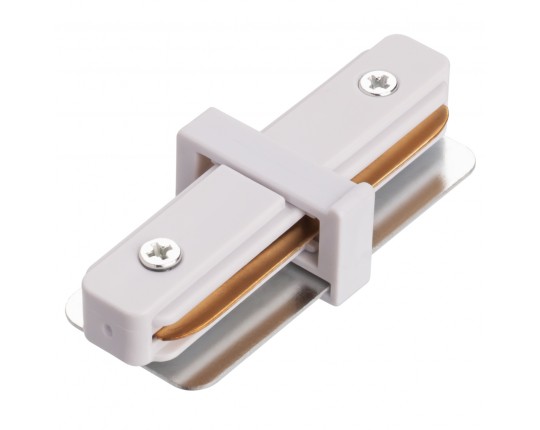 I - соединитель питания для накладного шинопровода трековой системы 1 фазный трек 220В, Белый IL.0010.0040
