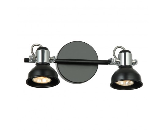 Светильник Спот 2*50Вт GU10 BK+CH SP.031-72-08
