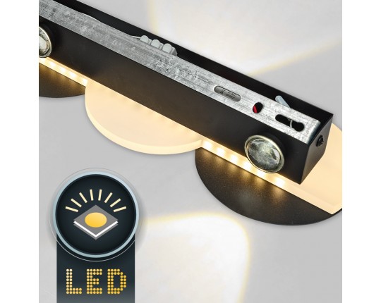 Настенный светильник, LED 6*2W+18W, черный матовый IL.0040.0060-6-MBK