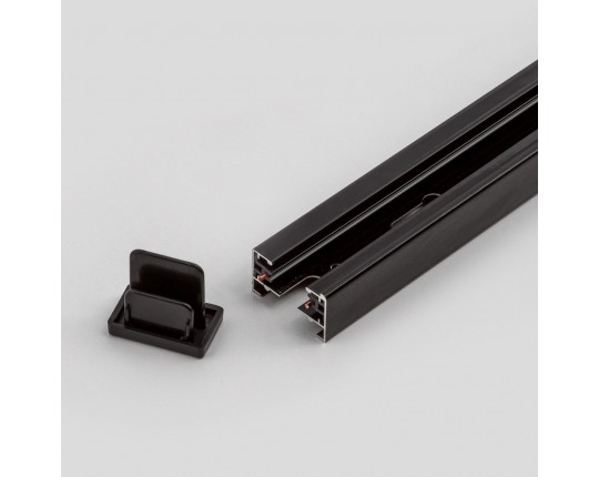 Шинопровод накладной трековой системы 1 фазный трек 220В, 1м, Черный IL.0010.2131