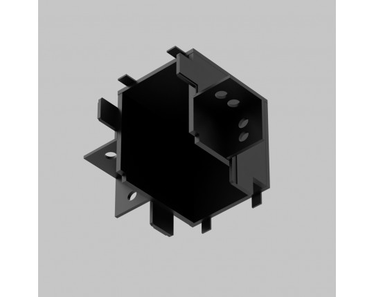 L- соединитель внутренний под ГКЛ 13мм для IL.0007.5001 (5002) трековой системы UT25 48В Черный IL.0007.5200-BK