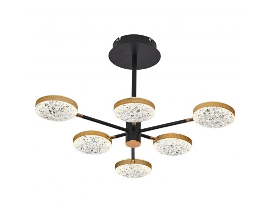 Люстра светодиодная потолочная, 84Вт, пульт ДУ, 3200К+6500К PLC-7050-780