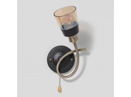 Бра 1*60Вт E14 MD.4045-1-W AB+BK