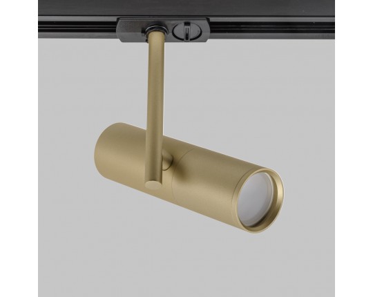 Светильник спот GU10 для трековой системы 1 фазный трек 220В, макс 50Вт, Матовое Золото IL.0010.0012 MG