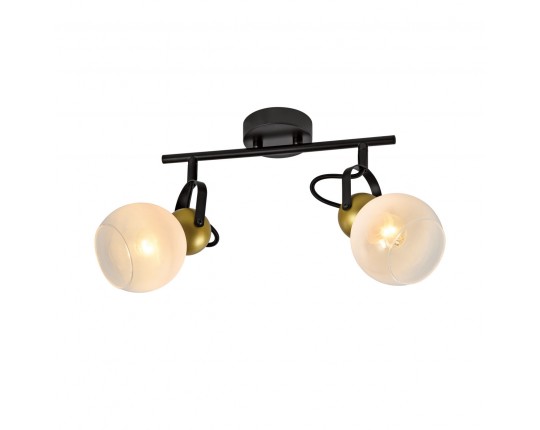 Спот настенный 2*Е27, черный+золото SP.049-62-01