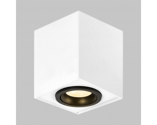 Светильник GU10 1*50W потолочный спот Белый / Черный IL.0005.2500-WBK