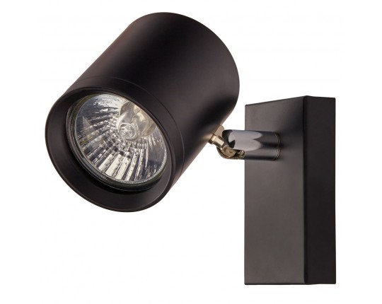 Светильник GU10 1*50W настенный спот Черный IL.0005.5100