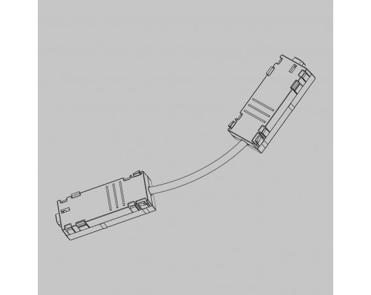 L - соединитель питания для шинопровода трековой системы SMART LINE 220В, Черный IL.0050.4002-BK