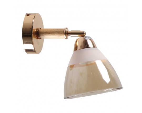 Бра настенное Е27 1*60Вт MD.8315-1-W-FGD+WOOD