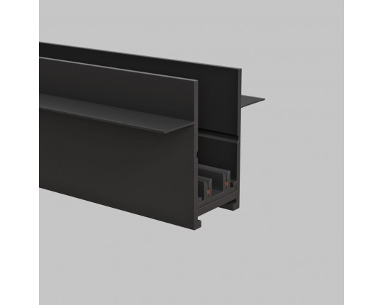 Шинопровод встраиваемый под ГКЛ 12 мм трековой системы SMART LINE 220В, 2м, Черный IL.0050.2000-2-BK