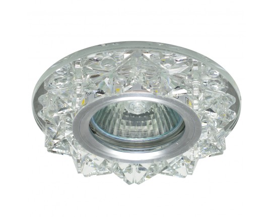 Светильник MR16+LED встраиваемый AL/CLEAR 35Вт+LED 3Вт IL.0026.0503