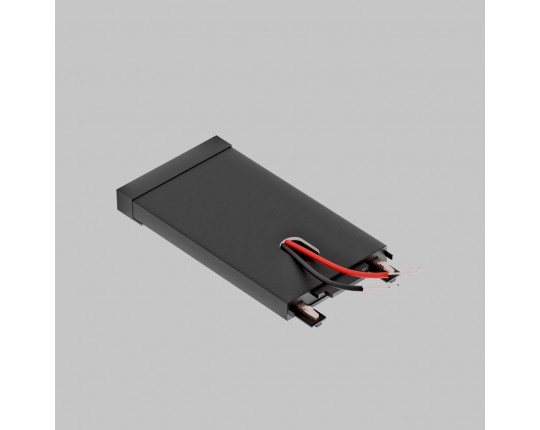 Ввод питания накладной для ультратонкого магнитного шинопровода трековой системы UT25 48В, Черный IL.0007.3009-BK