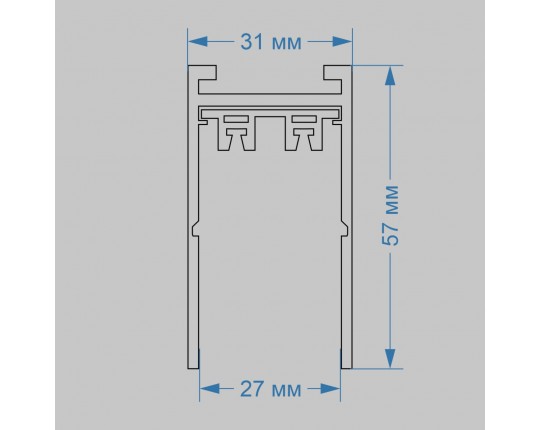 Шинопровод накладной трековой системы SMART LINE 220В, 2м, Белый IL.0050.1000-2-WH