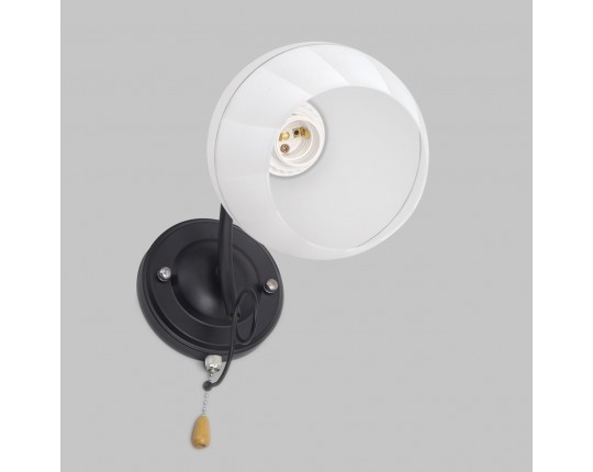 Бра 1*60Вт E27 MD.3314-1-W BK+CH