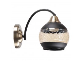 Бра настенное, 1*Е27, черный+бронза MD.51851-1-W-BK+AB