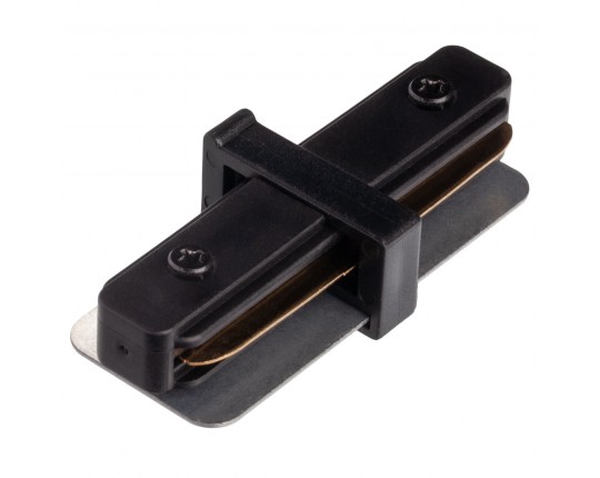 I - соединитель питания для накладного шинопровода трековой системы 1 фазный трек 220В, Черный IL.0010.2140