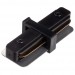 I - соединитель питания для накладного шинопровода трековой системы 1 фазный трек 220В, Черный IL.0010.2140