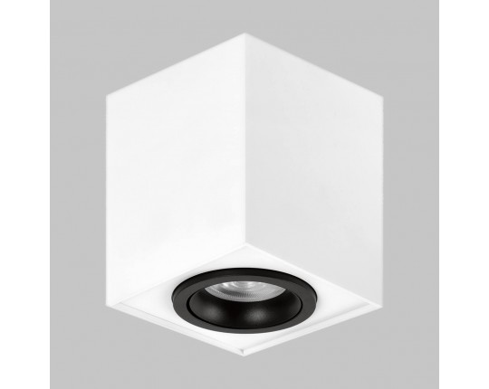 Светильник GU10 1*50W потолочный спот Белый / Черный IL.0005.2500-WBK