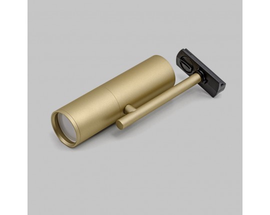 Светильник спот GU10 для трековой системы 1 фазный трек 220В, макс 50Вт, Матовое Золото IL.0010.0012 MG