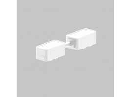 I - соединитель питания для магнитного шинопровода трековой системы UT25 48В, длина 120мм, Белый IL.0007.3010-120-WH