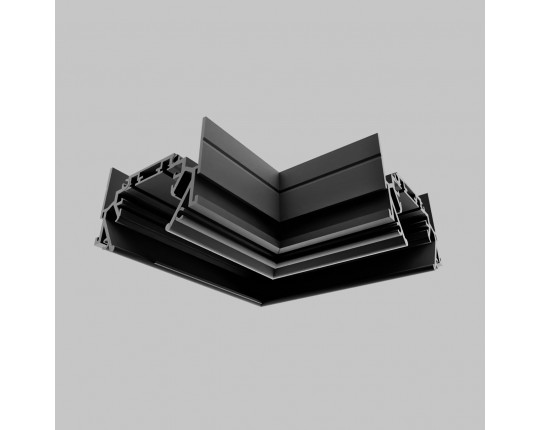 L - соединитель для IL.0007.7001, IL.0007.7002 трековой системы UT25 48В, Черный IL.0007.7101-BK