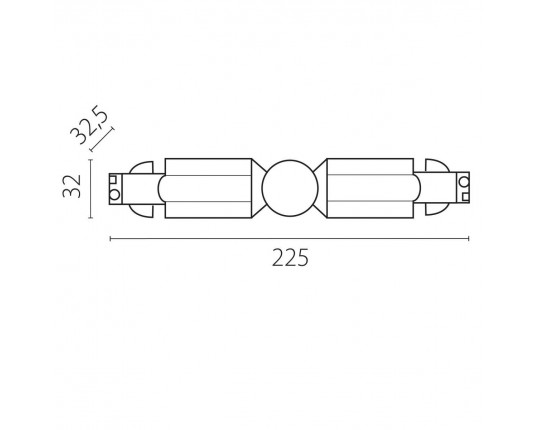 Соединение с меняющимся углом к треку 5040xx-(F)/(R) Lightstar Quattro 504157-FRPI