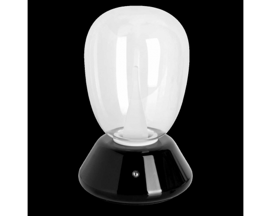 Настольная лампа диммируемая 10W 3000K прозрачный/черный Uovo III Lightstar 807907