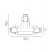Соединение левое тройное перекидное с подводом питания к треку 5040xx-(F)/(R) Quattro Lightstar 504137-FRPSL